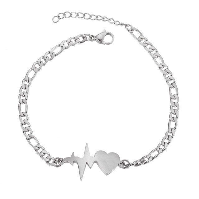 Wholesale Couple Bracelet Female High Sense Titanium Steel Bracelet Niche Design Couple Jewelry Stainless Steel Animal Letter Jewelry